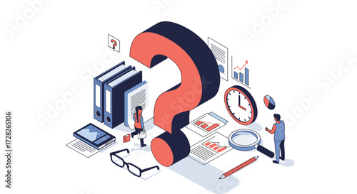 Analyzing a complex problem using data and research tools to find solutions.
