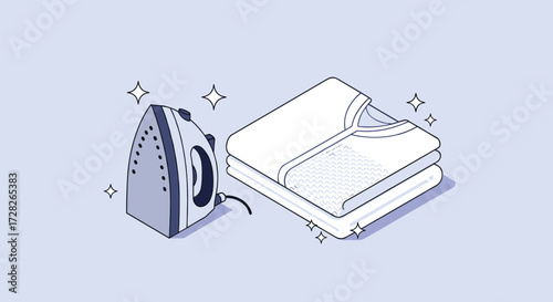 Ironing clothes to make them look neat and wrinkle free.