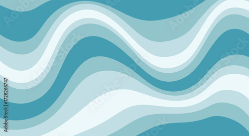 Abstract wavy lines of blue and white creating a calming fluid pattern.