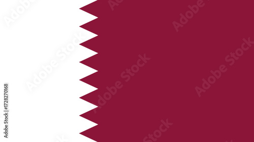 qatar flag illustration suitable for banner or background. qatar national flag vector illustrator image.