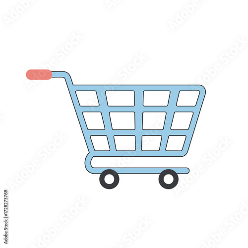 Shopping cart representing retail and commerce