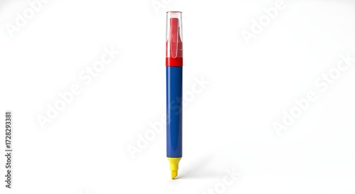 Colorful Marker on White Background