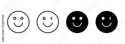 Smile icon vector. smile emoticon icon. feedback sign and symbol