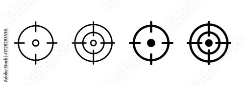 Target icon vector. goal icon vector. target marketing sign and symbol