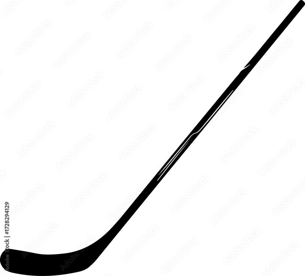 Fototapeta premium hockey stick silhouette vector illustration