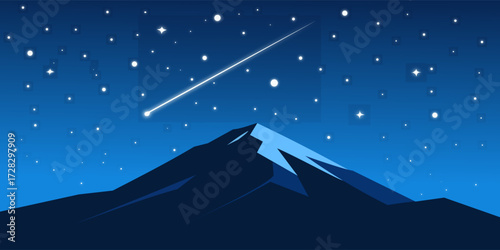 Starry Night over Dark Mountains