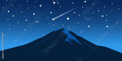 Starry Night over Dark Mountains