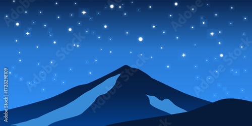Starry Night over Dark Mountains