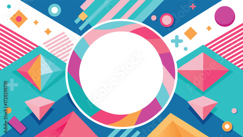 A vibrant background featuring a white base with scattered pink and blue dots..eps