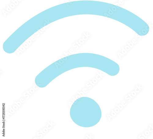 Light Blue Wi-Fi Icon