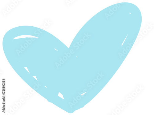 Light Blue Heart Illustration