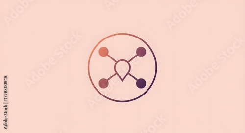 Abstract connection symbol design