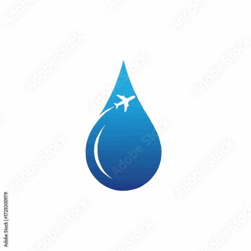 blue water drop