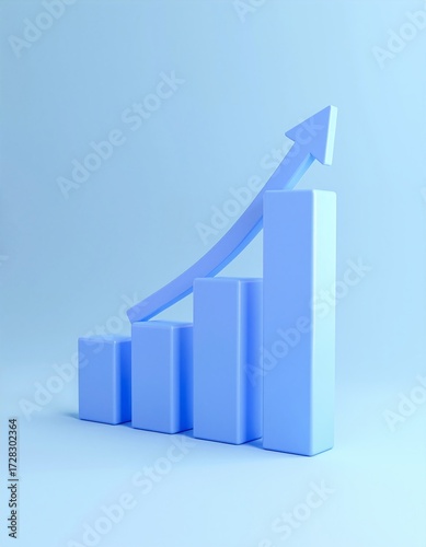 A vibrant blue graph chart displays a steady upward trend, featuring a bold arrow that signifies growth and progress, set against a clean white background. Free Download A vibrant blue graph chart displays a steady upward trend, featuring a bold arrow that signifies growth and progress, set against a clean white background. - GFXLoad