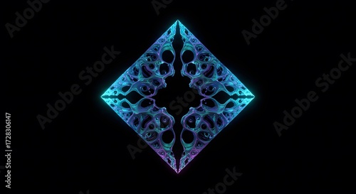 Abstract diamond pattern design