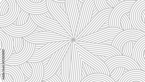 dynamic curved stripe starburst vector pattern background for banner and card design.