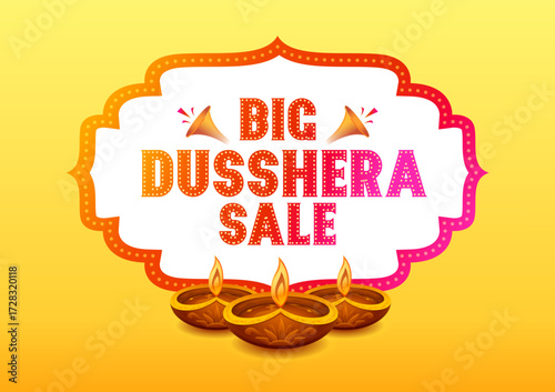 banners for Happy Dussehra Navratri Sale Promotion Offer