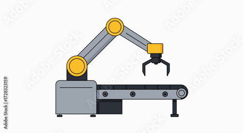 Precision Robotic Arm & Conveyor Belt for Modern Factory Automation