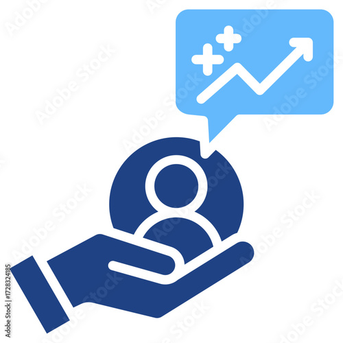 Consumer Demand glyph color icon