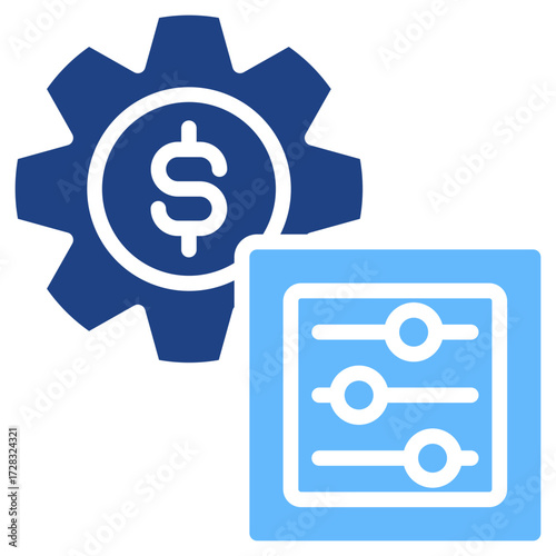 Market Adjustment glyph color icon