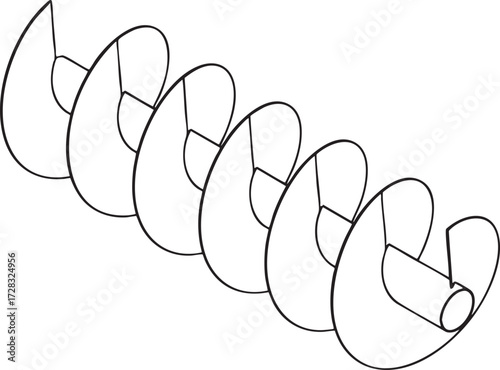 Technical drawings of screw types.
