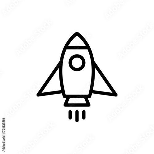 Rocket icon symbol for apps and websites. Startup sign and symbol. rocket launcher icon