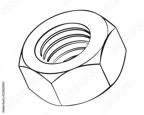 Technical drawings of screw types.