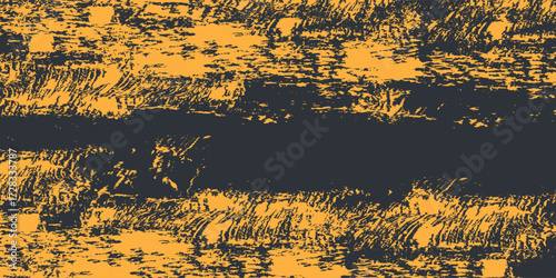 Top yellow-gray frame. Sports design on a dark background in grunge style. Illustration for sports, athletics, modern