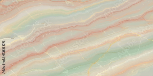 Abstract Onyx Texture with Pastel Hues and Flowing Veins