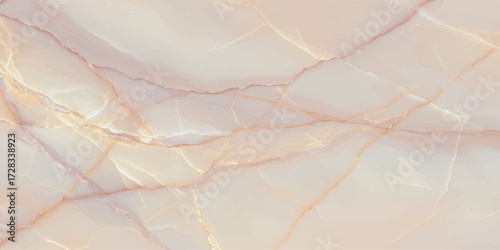 Abstract Beige and Pink Marble Texture with Delicate Veins