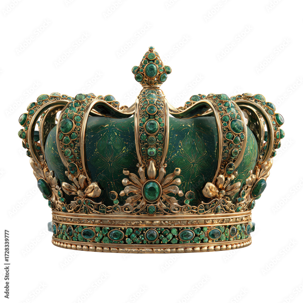 Fototapeta premium Ornate emerald crown