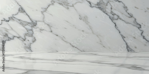 Marble Surface Texture with Natural Veins Elegant Stone Background