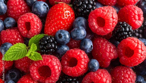 Close-up berry mix