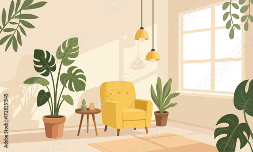 Cozy Minimal Living Room Interior