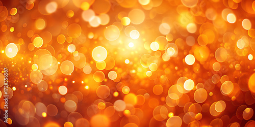 Abstract background with golden bokeh lights, perfect for a festive or celebratory design with a warm and inviting atmosphere