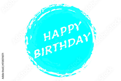 HAPPY BIRTHDAY - Happy Birthday（誕生日おめでとう）の文字の、よく目立つロゴマーク
