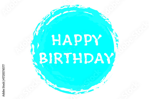HAPPY BIRTHDAY - Happy Birthday（誕生日おめでとう）の文字の、よく目立つロゴマーク
