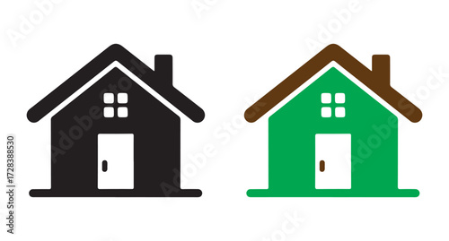 House icon set. vector illustration eps 10
