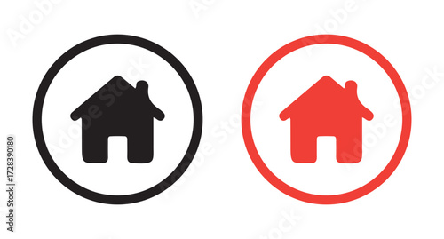 web home button icon. vector illustration eps 10