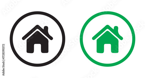 web home button icon. vector illustration eps 10
