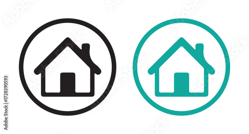 web home button icon. vector illustration eps 10