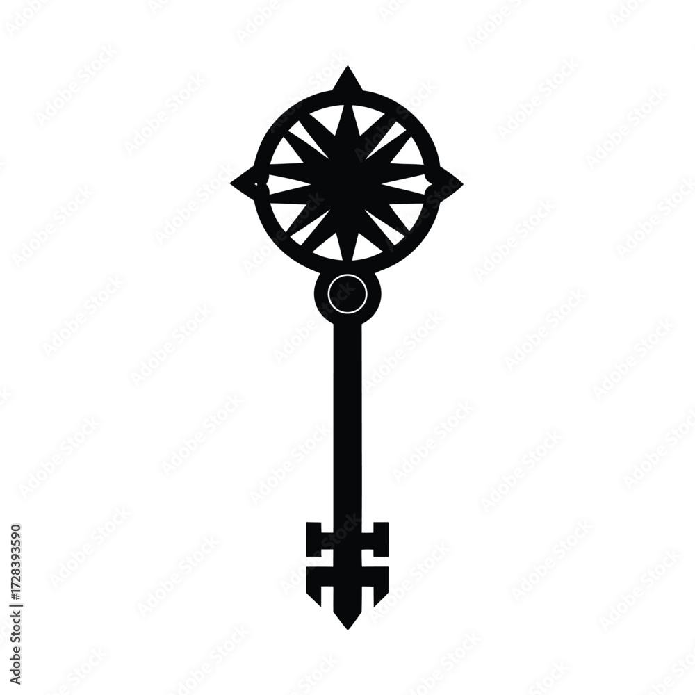 Obraz premium ancient key symbol background