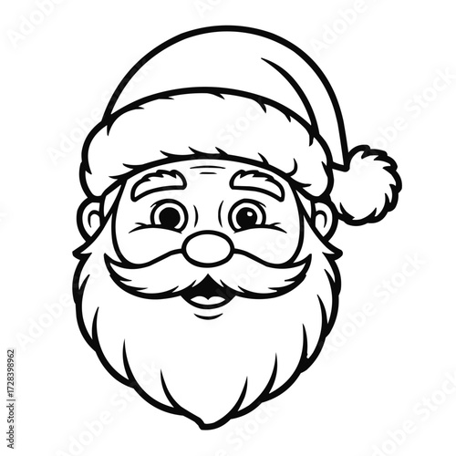 santa claus head face