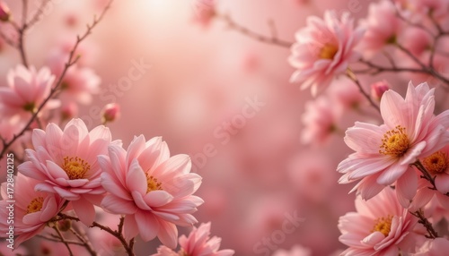 Beautiful pink flowers wallpaper, enhance your phone or desktop with elegance and nature's charm