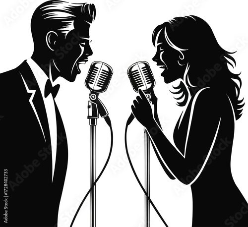 singer with microphone