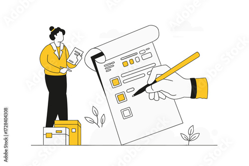 Design checklist tasks management project planning work process productivity efficiency organization workflow progress 100 verctor art illustration png