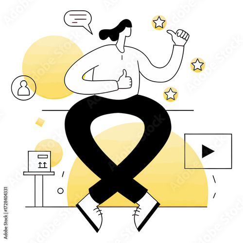Design delivery service rating feedback customer satisfaction review online shopping product package experience happy verctor art illustration png