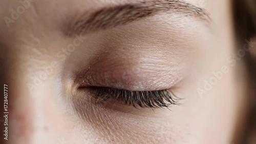 Captivating blue eye with intricate iris detail, reflecting light and conveying deep emotion and human connection in a close up shot.