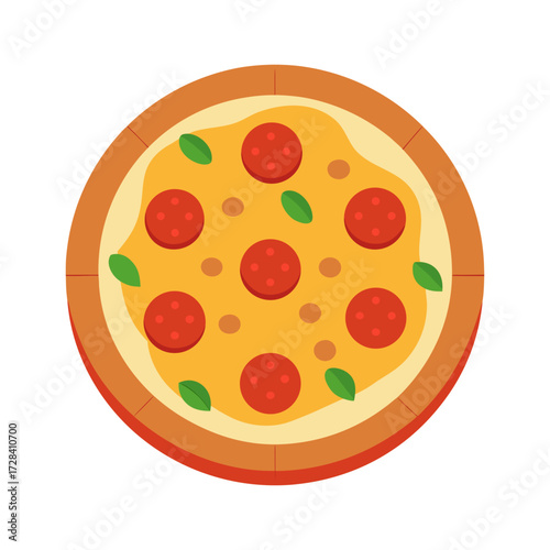 pizza isolated on white background