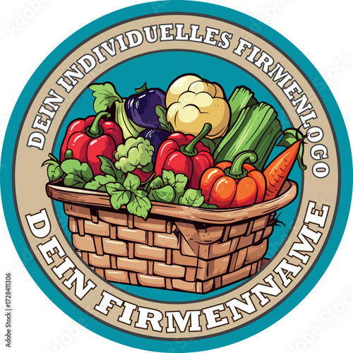 logo_designs_farmer_company_vegetable_cartoon_logo_full_editable